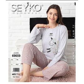 Фотография Пижама женская 69659 grey р.S-XL "DONELLA" недорого оптом от прямого поставщика