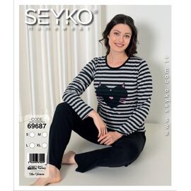 Піжама жіноча 69687 black р.S-XL "DONELLA" недорого оптом від прямого постачальника