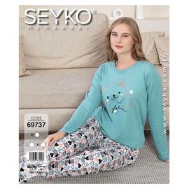 Піжама жіноча 69737 l.blue р.S-XL "DONELLA" недорого оптом від прямого постачальника