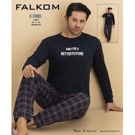 Фотография Пижама мужская 7003 navy р.M-XL "DONELLA" недорого оптом от прямого поставщика