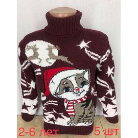 Светер Дитячий на хлопчика ND278-3 brown р.2-6 "EMRE" недорого оптом від прямого постачальника