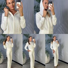 Фотография Костюм спортивный женский тёплый 1535 milk р.42-48 "BONJOUR" недорого оптом от прямого поставщика