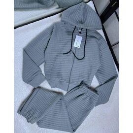 Фотография Костюм женский 1557 grey р.42-48 "BONJOUR" недорого оптом от прямого поставщика