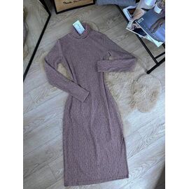 Плаття жіноче 1569 l.brown р.42-48 "BONJOUR" недорого оптом від прямого постачальника