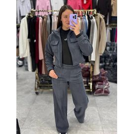 Фотография Костюм женский 1667 grey р.42-48 "BONJOUR" недорого оптом от прямого поставщика