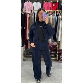 Фотография Костюм женский 1667 navy р.42-48 "BONJOUR" недорого оптом от прямого поставщика