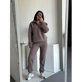 Фотография Костюм женский тёплый 2478-5169 beige р.42-52 "BONJOUR" недорого оптом от прямого поставщика