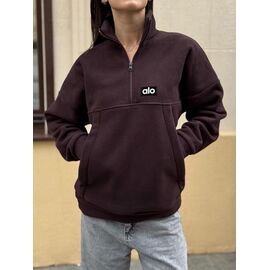 Худі жіноче 2495 brown р.42-52 "BONJOUR" недорого оптом від прямого постачальника