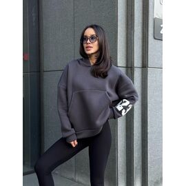 Худі жіноче 4250 d.grey р.42-48 "BONJOUR" недорого оптом від прямого постачальника