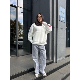 Худі жіноче 4250 white р.42-48 "BONJOUR" недорого оптом від прямого постачальника