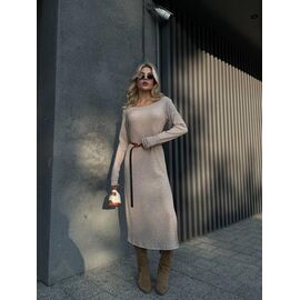 Плаття жіноче 8060 beige р.42-52 "BONJOUR" недорого оптом від прямого постачальника