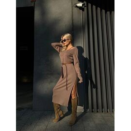 Плаття жіноче 8060 brown р.42-52 "BONJOUR" недорого оптом від прямого постачальника