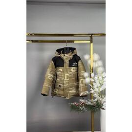 Фотография Курка детская зимняя на мальчика 25039 beige р.122-140 "Delfinka" недорого оптом от прямого поставщика