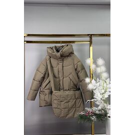 Фотография Курка детская зимняя на девочку 615 d.beige р.140-164 "Delfinka" недорого оптом от прямого поставщика