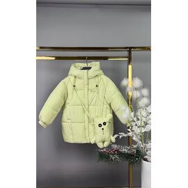 Фотография Курка детская зимняя на девочку 6813 yellow р.116-146 "Delfinka" недорого оптом от прямого поставщика