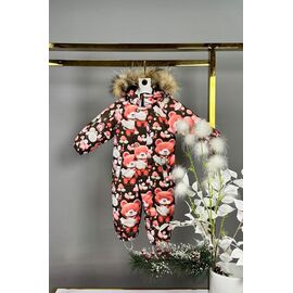 Фотография Комбинезон детский тёплый унисекс 8-403 brown р.68-92 "Delfinka" недорого оптом от прямого поставщика