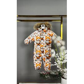 Фотография Комбинезон детский тёплый унисекс 8-403 white р.68-92 "Delfinka" недорого оптом от прямого поставщика