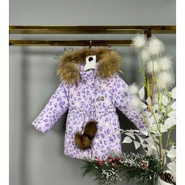 Фотография Курка детская зимняя на девочку 8610 lilac р.80-104 "Delfinka" недорого оптом от прямого поставщика