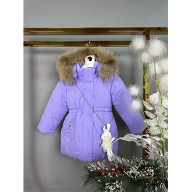Фотография Курка детская зимняя на девочку 8611 lilac р.86-110 "Delfinka" недорого оптом от прямого поставщика