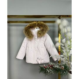 Фотография Курка детская зимняя на девочку 9513 l.grey р.80-104 "Delfinka" недорого оптом от прямого поставщика