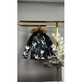 Фотография Курка детская зимняя на мальчика A603 black р.98-122 "Delfinka" недорого оптом от прямого поставщика