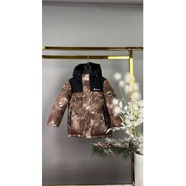 Фотография Курка детская зимняя на мальчика L86-15 brown р.104-128 "Delfinka" недорого оптом от прямого поставщика