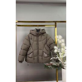 Курка дитяча зимова на дівчинку YS29 grey р.140-164 "Delfinka" недорого оптом від прямого постачальника