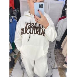 Фотография Худи женское 5814 white р.S-L "Karon" недорого оптом от прямого поставщика