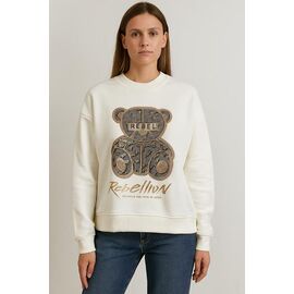 Фотография Свитер женский 5707 l.beige р.S-L "Karon" недорого оптом от прямого поставщика