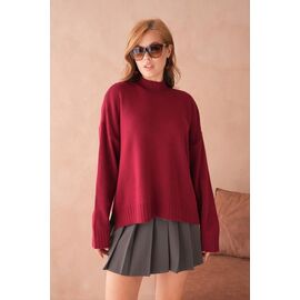 Фотография Свитер женский 10866 wine р.one size "Karon" недорого оптом от прямого поставщика