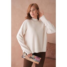 Фотография Свитер женский 10866 white р.one size "Karon" недорого оптом от прямого поставщика