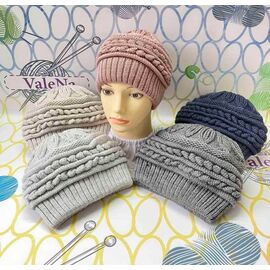 Фотография Шапка зимняя женская SV1005 mix р.55-57 "WHITE" недорого оптом от прямого поставщика