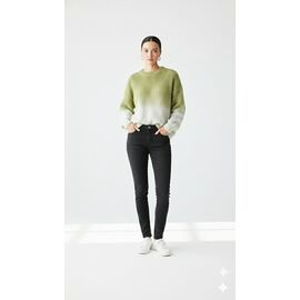 Фотография Свитер женский LR702 green р.one size "Lora" недорого оптом от прямого поставщика