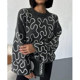 Фотография Свитер женский LR711 grey р.one size "Lora" недорого оптом от прямого поставщика