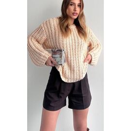 Фотография Свитер женский LR719 l.beige р.one size "Lora" недорого оптом от прямого поставщика