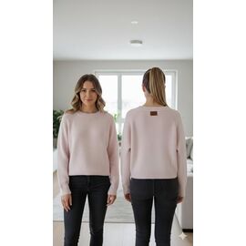 Фотография Свитер женский LR724 l.beige р.one size "Lora" недорого оптом от прямого поставщика