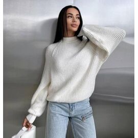 Фотография Свитер женский LR749 white р.one size "Lora" недорого оптом от прямого поставщика