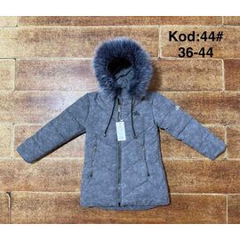 Курка дитяча зимова на дівчинку A44 grey р.9-13 "Ayden" недорого оптом від прямого постачальника