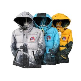 Фотография Курка детская зимняя на мальчика F372 yellow р.120-160 "Farbique" недорого оптом от прямого поставщика