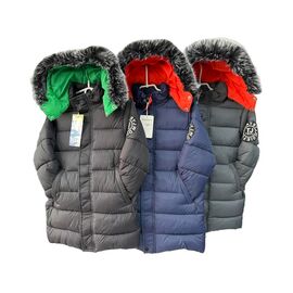 Курка дитяча зимова на хлопчика F361 navy р.8-16 "Farbique" недорого оптом від прямого постачальника