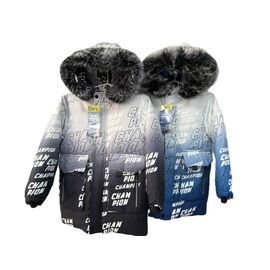 Курка дитяча зимова на хлопчика F364 blue р.8-16 "Farbique" недорого оптом від прямого постачальника