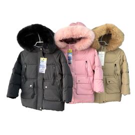 Фотография Курка детская зимняя на девочку F322 beige р.8-16 "Farbique" недорого оптом от прямого поставщика