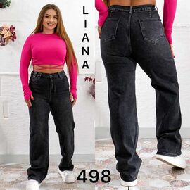 Фотография Джинсы женские 498 black р.30-36 "Liana Denim" недорого оптом от прямого поставщика