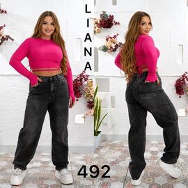 Фотография Джинсы женские 492 black р.31-38 "Liana Denim" недорого оптом от прямого поставщика