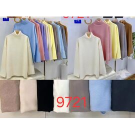 Фотография Свитер женский 9721 mix р.50-56 "PALMIRA" недорого оптом от прямого поставщика