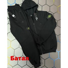 Костюм спортивний чоловічий 13022 black р.2XL-6XL "Alex Clothes" недорого оптом від прямого постачальника