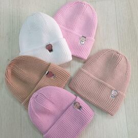 Фотография Шапка детская зимняя на девочку CN1638 mix р.44-48 "SELFI" недорого оптом от прямого поставщика