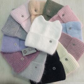 Фотография Шапка зимняя женская CN1675 mix р.56-60 "SELFI" недорого оптом от прямого поставщика