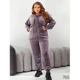 Костюм спортивний жіночий 769 lilac р.48-58 "DORA" недорого оптом від прямого постачальника