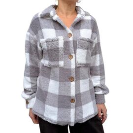 Сорочка тепла жіноча 771 grey р.42-56 "DORA" недорого оптом від прямого постачальника